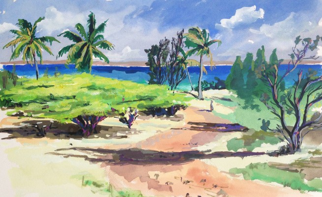 happy-bay-st-martin-caribbean-art-painting
